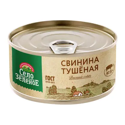 Свинина Село Зеленое тушеная 325г