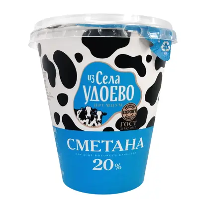 Сметана Из села Удоево 20% 300г