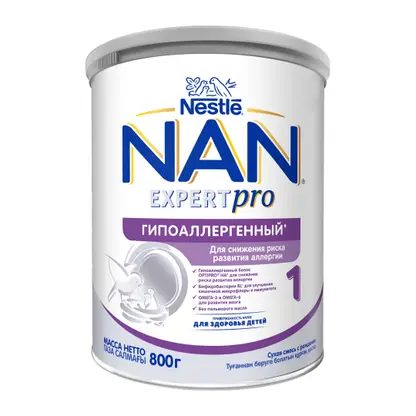 Детская смесь NAN 1 Гипоаллергенный с рождения 800г