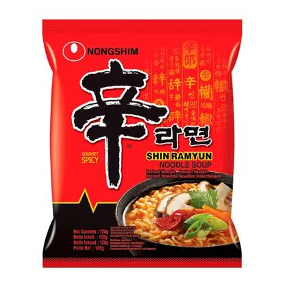Лапша быстрого приготовления Nongshim Шин Рамен 120г