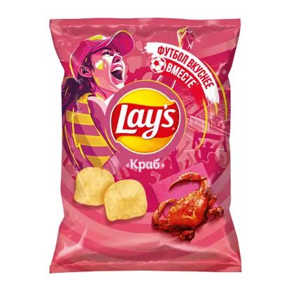 Чипсы Lays Краб 140г