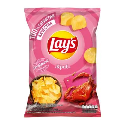 Чипсы Lays Краб 140г