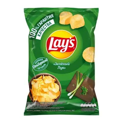 Чипсы Lays Зелёный лук 140г