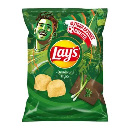 Чипсы Lays Зелёный лук 140г