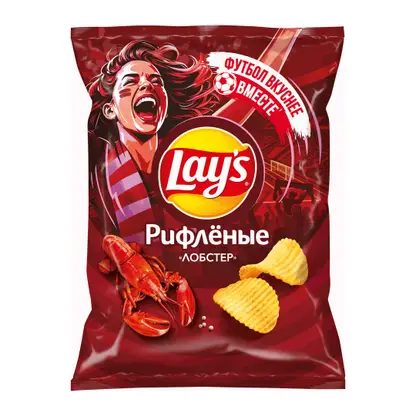 Чипсы Lays Рифлёные Лобстер 140г