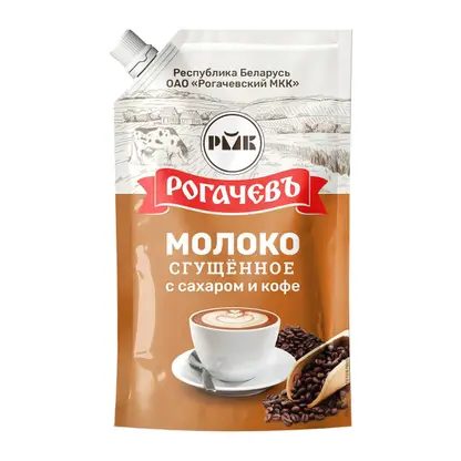 Молоко сгущенное Рогачевъ с кофе 7% 270г