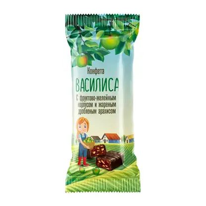 Конфеты Василиса жареный арахис и фруктовое желе Кондитер Кубани