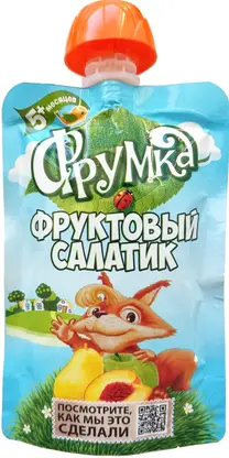 Пюре детское Фрумка фруктовый салатик с 5 месяцев 90г