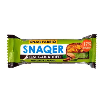 Батончик Фисташка и карамель без сахара глазированный Snaq Fabriq 50г