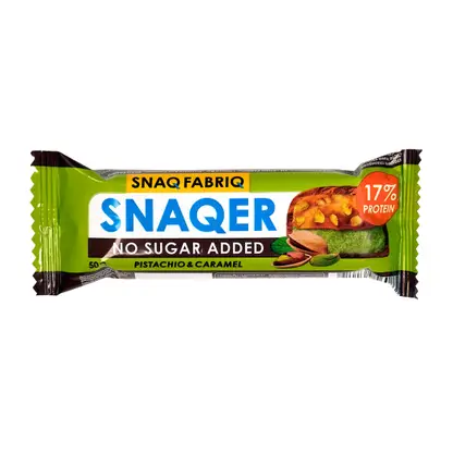 Батончик Фисташка и карамель без сахара глазированный Snaq Fabriq 50г