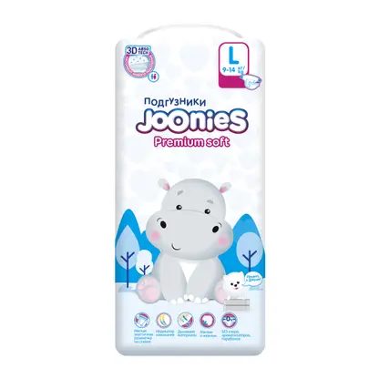 Подгузники Joonies Premium Soft р.L 9-14 кг 42шт