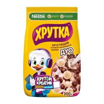 Шарики шоколадные для завтрака Хрутка Duo 200г