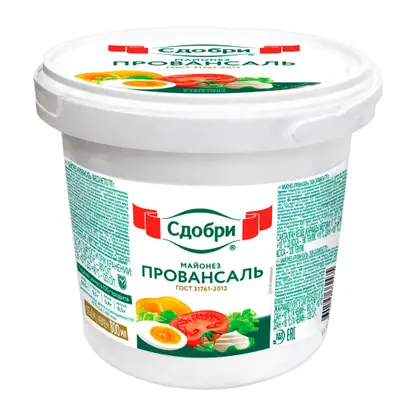 Майонез Сдобри Провансаль 50.5% 770г