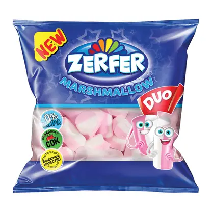 Маршмэллоу Duo клубника ваниль Zerfer 90г