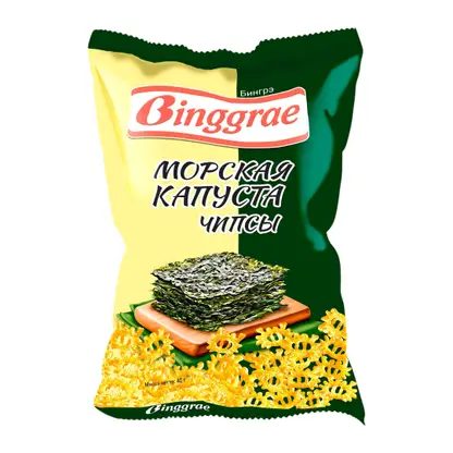 Чипсы Binggrae со вкусом морской капусты 40г