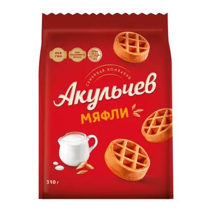 Вафли-мяфли мягкие Акульчев 310г