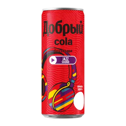 Напиток Добрый Cola без сахара 330мл