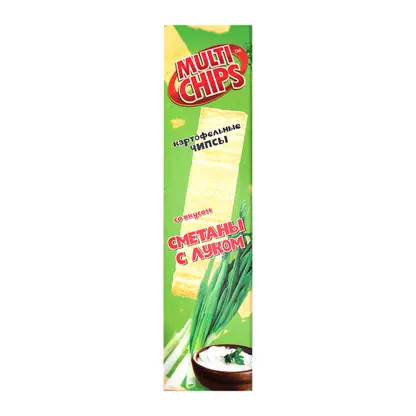 Картофельные чипсы Multichips пласт Сметана и Лук 100г