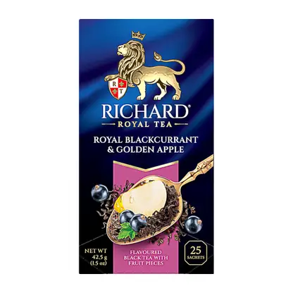 Чай чёрный Richard Royal смородина яблоко 25пак 42.5г
