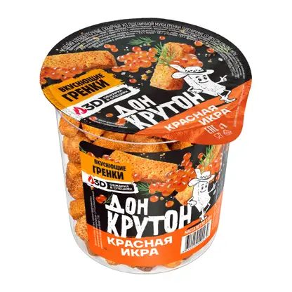 Гренки Дон Крутон Красная икра пшеничные 130г