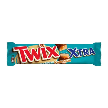Шоколадный батончик Соленая карамель Twix Xtra 82г