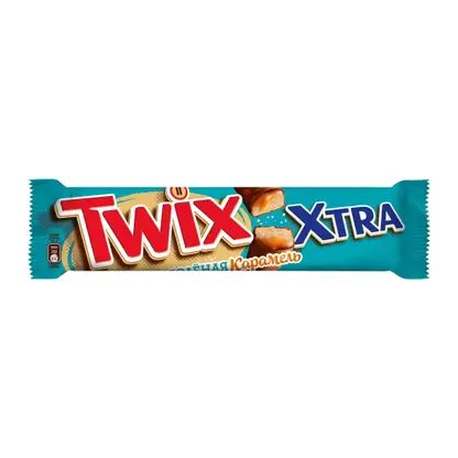 Шоколадный батончик Соленая карамель Twix Xtra 82г