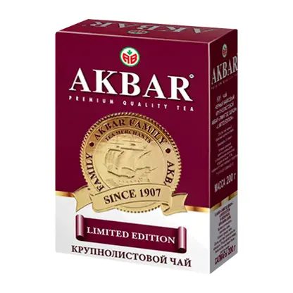 Чай черный Akbar Limited Edition крупнолистовой 200г