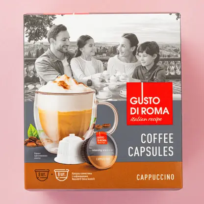 Кофе в капсулах Gusto Di Roma Капучино Dolce Gusto 16шт 144г