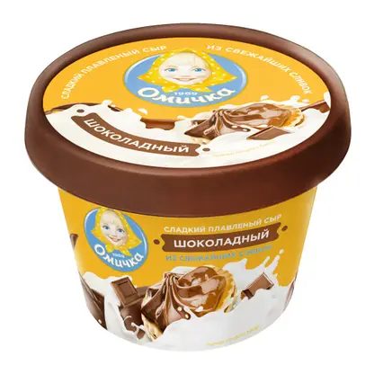 Сыр плавленый Омичка шоколадный 30% 230г
