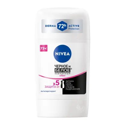 Антиперспирант Черное и белое женский NIVEA 50мл