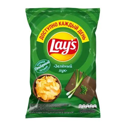 Чипсы Lays Зелёный лук 70г
