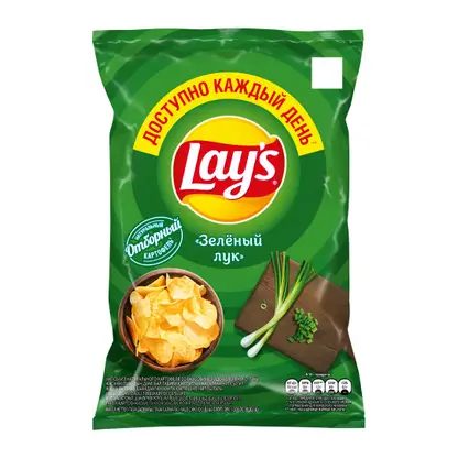 Чипсы Lays Зелёный лук 70г