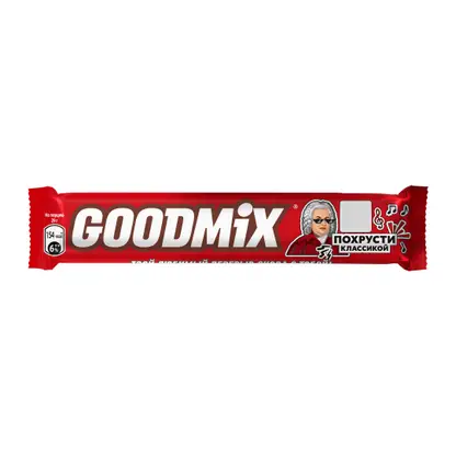 Шоколадный батончик с хрустящей вафлей Goodmix 29г