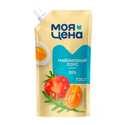 Соус майонезный Моя цена Легкий 25% 220мл