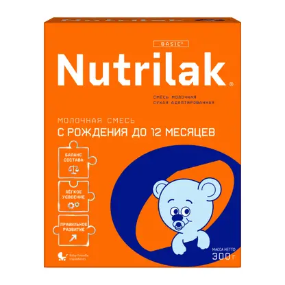 Смесь молочная Nutrilak 0-12месяцев 300г