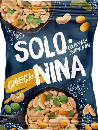 Смесь арахиса и кешью с тыквой Solonina 70г