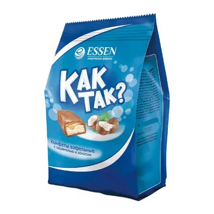 Конфеты Как так вафельные с кокосом 210г
