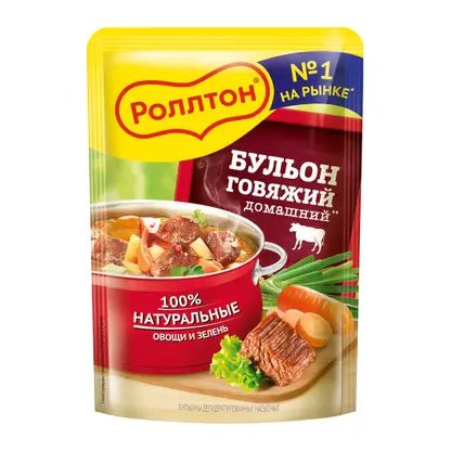 Бульон Роллтон говяжий Домашний 90г