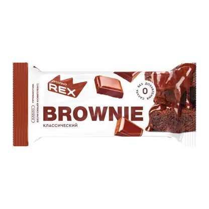 Пирожное протеиновое брауни классическое Proteinrex 50г