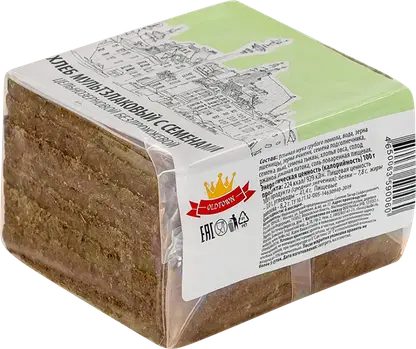 Хлеб мультизлаковый с семенами цельнозерновой бездрожжевой Old Town 450г