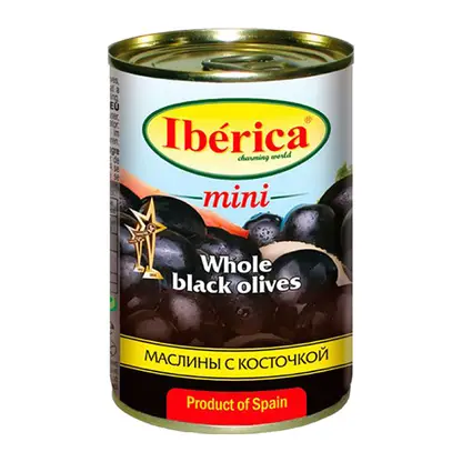 Маслины мини с косточками Iberica 300г