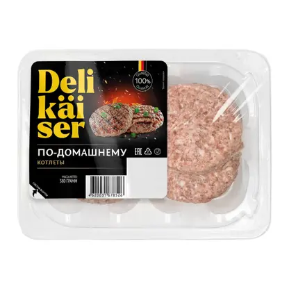 Котлеты DeliKaiser свинина говядина по-домашнему 380г