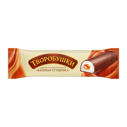Сырок творожный глазированный Творобушки с вареной сгущенкой 20% 40г