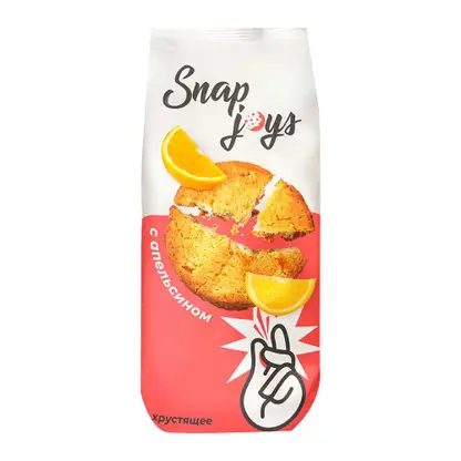 Печенье Кукис апельсин Snapjoys 180г