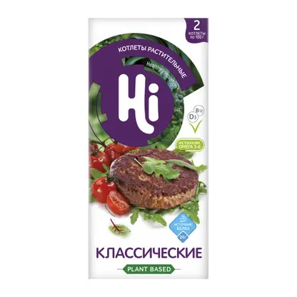 Котлеты растительные замороженные Hi 200г