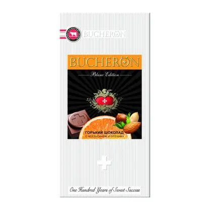 Шоколад горький апельсин орех Bucheron Blanc Edition 72% 85г
