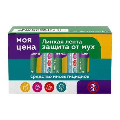 Липкая лента от мух Моя цена 4шт