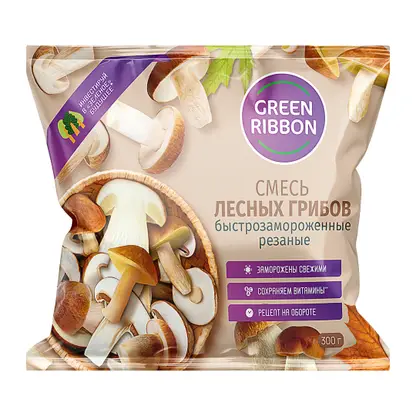 Смесь Green Ribbon лесных грибов 300г