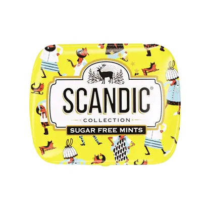 Конфеты освежающие клубничный микс без сахара Scandic 14г