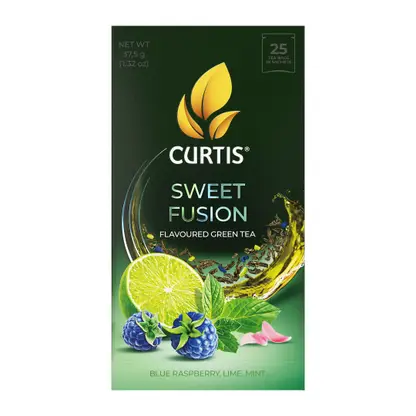 Чай зеленый Curtis Sweet Fusion синяя малина-лайм 25пак